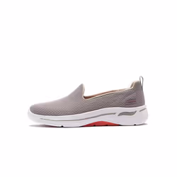 Skechers Women's Go Walk Arch Fit-Grateful Sneaker  Taupe/Coral  7.5