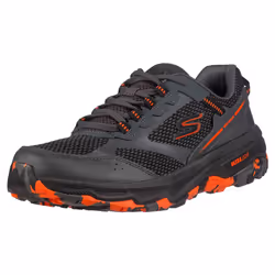 Skechers Men's GoRun Altitude-Trail Running Walking Hiking Shoe with Air Cooled Foam Sneaker  Charcoal/Orange/Black  9.5