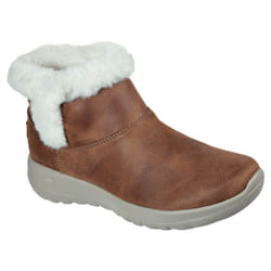 Skechers Womens 2021 On-The-Go Joy Endeavor Water Repellent Faux Fur Boots - UK 6, Chestnut