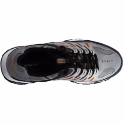 Skechers Men's Afterburn Lace-up Sneaker Grey/Orange 11 M US