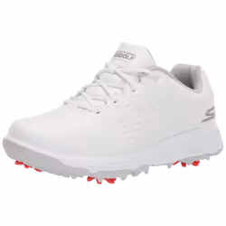 Skechers Women's Go Jasmine Spiked Waterproof Golf Shoe  White  10