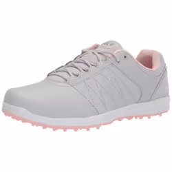 Skechers womens Pivot Spikeless Golf Shoe Light Gray/Pink 5.5 US