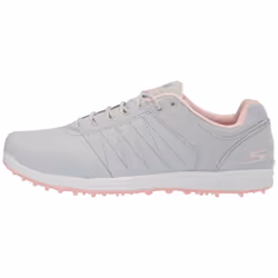 Skechers womens Pivot Spikeless Golf Shoe Light Gray/Pink 10 US