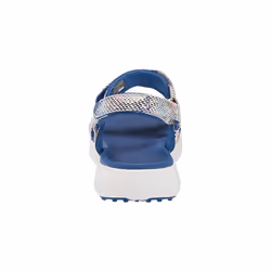 Skechers Women's 600 Spikeless Golf Sandal Shoe  Blue/Multi Snake Print  11