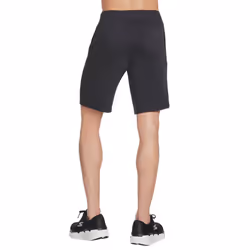Skechers Mens Explore 9" Elastic Drawstring French Terry Cotton Shorts - XL, Bold Black