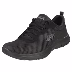Skechers Flex Appeal 4.0 Womens Casual Trainers in Black Black - Size 4 UK