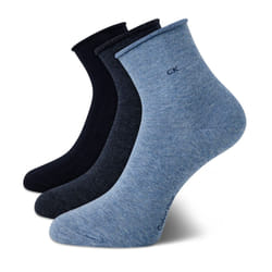 Calvin Klein Women's Socks - Roll Cuff Crew Socks (3 Pack)  Size 4-10