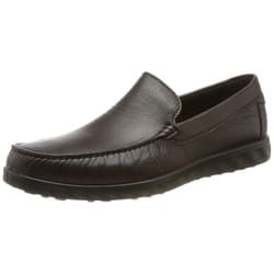 ECCO mens Lite Moc Classic Driving Style Loafer  Cocoa Brown Smooth  8