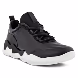 Ecco Womens Elo Low Sneaker Lightweight Phorene Sole Leather Upper Trainers - UK 5-5.5, Black