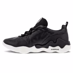 Ecco Womens Elo Low Sneaker Lightweight Phorene Sole Leather Upper Trainers - UK 5-5.5, Black