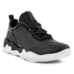 Ecco Womens Elo Low Sneaker Lightweight Phorene Sole Leather Upper Trainers - UK 6.5-7, Black