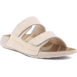 Ecco Shoes 2nd Cozmo Womens Ladies Adjustable Slide Slip on Sandals - Limestone, UK 6