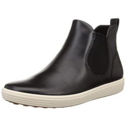 EccO Womens Soft 7 Plain Toe chelsea Boot  Black 2  9-95