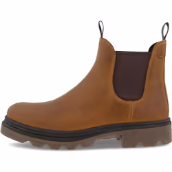 Ecco Grainer Mens Water Repellent Pull On Chelsea Ankle Boots - Amber, UK 8-8.5 / EU 42
