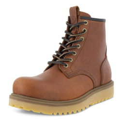 ECCO Men's Staker Plain Toe TIE Fashion Boot  Rust  9-9.5