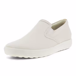 ECCO Women's Soft 7 Casual Slip On Sneaker  White/Powder  8-8.5