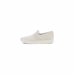 ECCO Women's Soft 7 Casual Slip On Sneaker  White/Powder  8-8.5