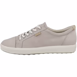 EccO Womens Soft 7 Sneaker  grey Rose Nubuck  10-105