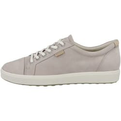 EccO Womens Soft 7 Sneaker  grey Rose Nubuck  10-105