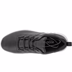 UK, Black) ECCO Mens Gruuv Leather Leisure Elastic Laces Trainers Sneakers Shoes - 8-8.5 (42EU