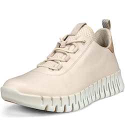 UK, Limestone) ECCO Womens Gruuv Leather Leisure Elastic Laces Trainers Sneakers Shoes - 7.5 (41EU