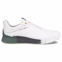 Ecco 2023 M S-Three Leather Waterproof Spikeless Breathable Golf Shoes - UK 7.5, White
