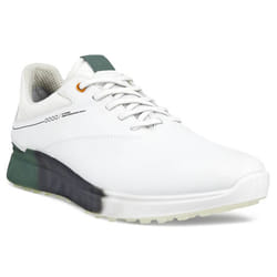 Ecco 2023 M S-Three Leather Waterproof Spikeless Breathable Golf Shoes - UK 8-8.5, White