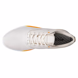 Ecco 2023 W S-Three Leather Waterproof Breathable Spikeless Golf Shoes - UK 5-5.5, Limestone