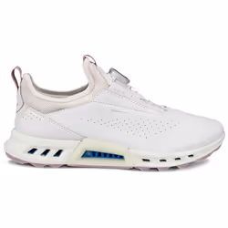 Ecco Womens 2025 BIOM C4 Full Grain Leather Waterproof Boa Spikeless Golf Shoes - UK 5-5.5, White