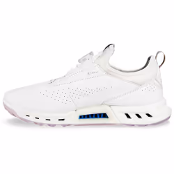 Ecco Womens 2025 BIOM C4 Full Grain Leather Waterproof Boa Spikeless Golf Shoes - UK 5-5.5, White