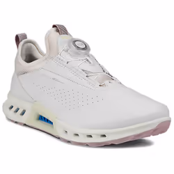 Ecco Womens 2025 BIOM C4 Full Grain Leather Waterproof Boa Spikeless Golf Shoes - UK 6.5-7, White