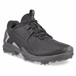 Ecco 2023 BIOM Tour Fluidform Waterproof Spiked Leather Golf Shoes - UK 7.5, Black