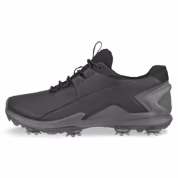 Ecco 2023 BIOM Tour Fluidform Waterproof Spiked Leather Golf Shoes - UK 7.5, Black