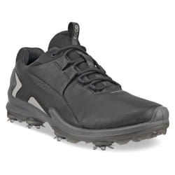 Ecco 2023 BIOM Tour Fluidform Waterproof Spiked Leather Golf Shoes - UK 8-8.5, Black