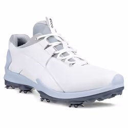 Ecco 2023 BIOM Tour Fluidform Waterproof Spiked Leather Golf Shoes - UK 7.5, White