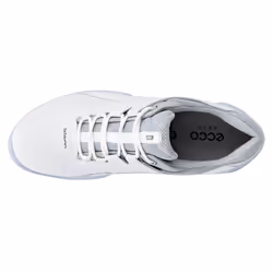 Ecco 2023 BIOM Tour Fluidform Waterproof Spiked Leather Golf Shoes - UK 7.5, White