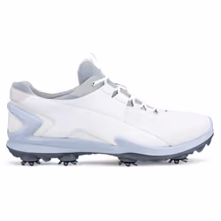 Ecco 2023 BIOM Tour Fluidform Waterproof Spiked Leather Golf Shoes - UK 7.5, White