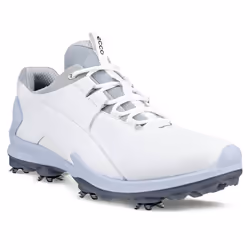 Ecco 2023 BIOM Tour Fluidform Waterproof Spiked Leather Golf Shoes - UK 8-8.5, White