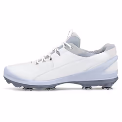 Ecco 2023 BIOM Tour Fluidform Waterproof Spiked Leather Golf Shoes - UK 8-8.5, White