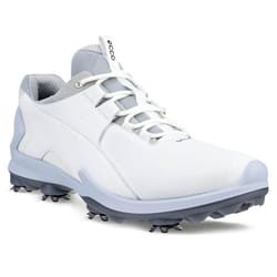 Ecco 2023 BIOM Tour Fluidform Waterproof Spiked Leather Golf Shoes - UK 10.5-11, White