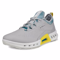 Ecco Mens 2024 Biom C4 Waterproof Breathable Leather Spikeless Golf Shoes - UK 7.5, Concrete/Baygreen
