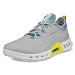 Ecco Mens 2024 Biom C4 Waterproof Breathable Leather Spikeless Golf Shoes - UK 7.5, Concrete/Baygreen