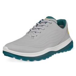 Ecco Mens 2024 LT1 M Lace Up Waterproof Spikeless Full Grain Leather Golf Shoes - UK 10, Concrete