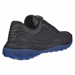 Ecco Mens 2024 LT1 M Boa Waterproof Leather Cushioned Spikeless Golf Shoes - UK 8-8.5, Black