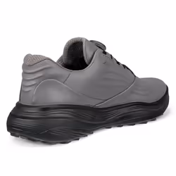 Ecco Mens LT1 M Boa Waterproof Leather Cushioned Spikeless Golf Shoes - UK 9-9.5, Steel
