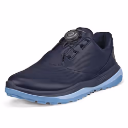 Ecco Womens LT1 W Boa Fastening Waterproof Leather Spikeless Golf Shoes - UK 5-5.5, Night Sky