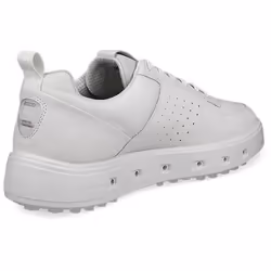 Ecco Mens 2025 Street 720 Leather Waterproof Hybrid Spikeless Golf Shoes - UK 8-8.5, White