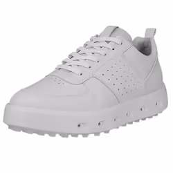 Ecco Womens 2025 Street 720 Leather Waterproof Hybrid Spikeless Golf Shoes - UK 5-5.5, White