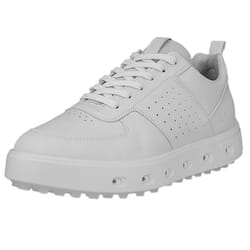 Ecco Womens 2025 Street 720 Leather Waterproof Hybrid Spikeless Golf Shoes - UK 5-5.5, White