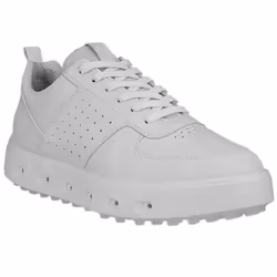 Ecco Womens 2025 Street 720 Leather Waterproof Hybrid Spikeless Golf Shoes - UK 6.5-7, White
